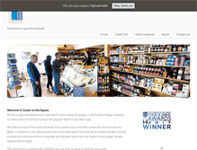 Tablet Screenshot of corneronthesquare.co.uk